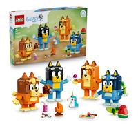 LEGO Bluey Famiglia Bluey in Mattoncini - Giochi Didattici con 4 Personaggi con Diverse Espressioni e Accessori - Set Giocattoli Montessori - Regalo di Compleanno per Bambine e Bambini da 5 Anni 11217