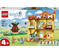 LEGO Bluey: Casa della Famiglia di Bluey - Giocattolo Modulare con Stanze, Giardino, 4 Minifigure e Accessori - Regalo di Compleanno per Bambini da 4 Anni in su e per i Fan della Serie TV - 11203