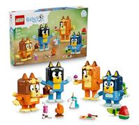 LEGO Bluey Famiglia Bluey in Mattoncini - Giochi Didattici con 4 Personaggi con Diverse Espressioni e Accessori - Set Giocattoli Montessori - Regalo di Compleanno per Bambine e Bambini da 5 Anni 11217