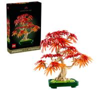 LEGO Botanicals Bonsai di Acero Rosso Giapponese - Set di Piante Artificiali con Foglie Rosse e Arancio Finte e Vaso Costruibile - Regalo per Adulti Amanti del Fai da Te - 10348