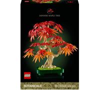 LEGO Botanicals Bonsai di Acero Rosso Giapponese - Set di Piante Artificiali con Foglie Rosse e Arancio Finte e Vaso Costruibile - Regalo per Adulti Amanti del Fai da Te - 10348