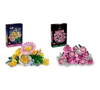 LEGO Botanicals Bundle Bouquet: Include Bouquet di Rose Rosa (10374) e Bouquet di Fiori Estivi (10347) - Set di Fiori Artificiali - Decorazione Casa - Idea Regalo Fai da Te