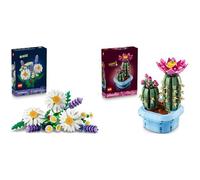 LEGO Botanicals Bundle Fiori e Piante: Include Margherite (11508) e Cactus in Fiore (11509) - Set di Fiori e Piante Artificiali - Decorazione Camera - Idea Regalo per Bambine e Adulti