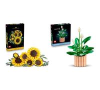 LEGO Botanicals Bundle Giardino: Include Bouquet di Girasoli (11502) e Spatifillo (11504) - Set di Piante e Fiori Artificiali - Decorazione Casa - Idea Regalo Fai da Te per Donne