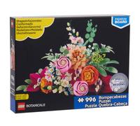 LEGO Botanicals Puzzle Mazzo di Fiori Rosa, Puzzle Sagomato | 996 pezzi, 85 x 60 cm, Poster, Regalo per fan LEGO adulti e bambini, Dai 9 anni