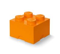 LEGO Brick Mattoncino Bottoncini,Contenitore impilabile Litri, Arancione, Acciaio Inossidabile, Verde, One Size