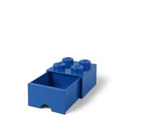LEGO Brick with 1 Drawer With 4 Knobs, in Blue