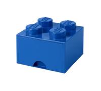 LEGO Brick with 1 Drawer With 4 Knobs, in Blue