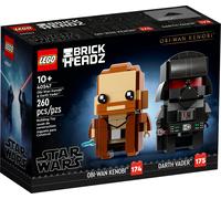 LEGO 40547 Brickheadz Obi-Wan Kenobi E Darth Vader Nuovo Conf. Orig. Star Wars