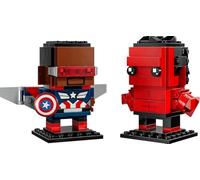 LEGO 40668 BrickHeadz Marvel Captain America & Hulk Rosso RARE