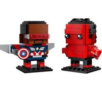 LEGO Brickheadz 40668 Captain America e Hulk Rosso