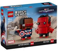 Lego - BrickHeadz 40668 Marvel Studios Captain America Hulk Rosso Figure 242+243