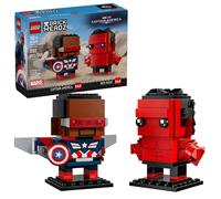 LEGO® BrickHeadz 40668 Personaggi di Captain America e Hulk Rosso