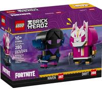 LEGO BrickHeadz Fortnite Drift e Raven, Set da Costruzione 40884, 280 Pezzi