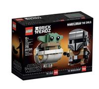 LEGO BRICKHEADZ 75317 - STAR WARS: IL MANDALORIANO E IL BAMBINO