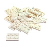 LEGO Bricks 3021 City - Ferro da stiro, 2 x 3 pin, 10 pezzi, colore: Bianco