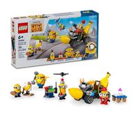 LEGO Cattivissimo Me 4 Minions e Banana, giocattolo regalo per bambini, divertente set da gioco Cattivissimo Me, giocattolo creativo per ragazzi e ragazze dai 6 anni in su, 75580