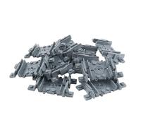 Lego® City - 10 binari flessibili per i tuoi percorsi perfetti, colore: Grigio scuro