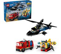 LEGO City 3in1 Elicottero, Autopompa e Sottomarino 60462