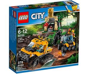 LEGO City 60159 - Jungle Explorers Missione nella Giungla con Il Semicingolato