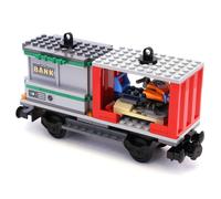 LEGO City 60198 Cargo Train Container Bank Snowmobile Wagon Nuovo