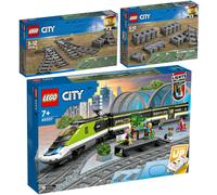 Lego City 60337 Set di 3 binari rapidi persone 60238 Soft & 60205