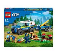 LEGO City 60369 Addestramento Cinofilo Mobile con SUV Macchina Polizia Giocattolo e Rimorchio, 2 Animali, Giochi per Bambini
