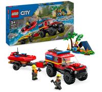 LEGO City - 60412 Fuoristrada Antincendio e Gommone di Salvataggio - 1 pz.