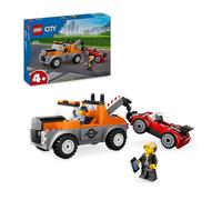 LEGO City Autogrù e Officina Auto Sportive Giocattolo, Giochi Creativi da Meccanico per Bambini e Bambine da 4 Anni con Camion Carro Attrezzi e Macchina da Costruire, Idea Regalo da Collezione 60435
