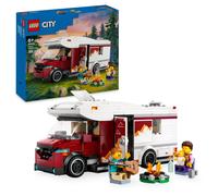 Lego city 60454 camper van delle vacanze d’avventura, veicolo giocattolo con 3 minifigure e accessori, giochi per bambini 6+