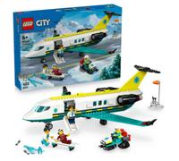 Lego City 60465 Aereo ambulanza di emergenza con 4 minifigure e tanti accessori