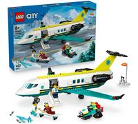 Lego City 60465 Aereo ambulanza di emergenza con 4 minifigure e tanti accessori