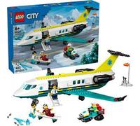 Lego City 60465 Aereo ambulanza di emergenza con 4 minifigure e tanti accessori