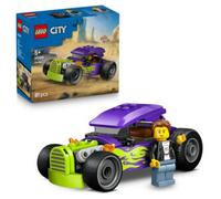 Lego city 60485 bolide, macchina giocattolo con minifigure