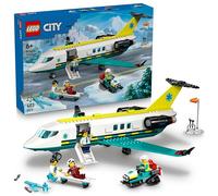 Lego City 60465 Aereo ambulanza di emergenza con 4 minifigure e tanti accessori