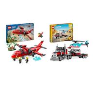 LEGO City Aereo Antincendio, Giocattolo dei Vigili del Fuoco per Bambini e Bambi