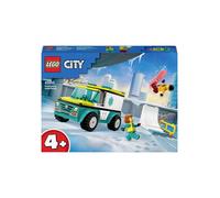Ambulanza di emergenza con snowboarder Lego City