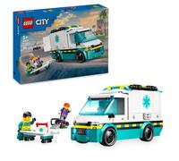 LEGO City Ambulanza di Emergenza Giocattolo con 2 Minifigure Giochi Educativi