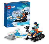LEGO City Arctic Explorer 60376 - Set di giocattoli da costruzione, motoslitta con minifigure e 2 personaggi di foca, per giochi di ruolo fantasiosi, idea regalo divertente per bambini di 5 anni