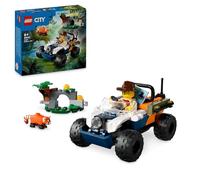 LEGO City ATV dell’Esploratore della Giungla, Giochi per Bambini e Bambine da 6 Anni, Veicolo Giocattolo da Costruire con Minifigure di Johnny Thunder e Panda Rosso, Piccolo Regalo di Compleanno 60424