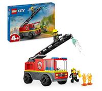 LEGO City Autopompa con Scala - Camion Giocattolo dei Pompieri con 2 Minifigure e Starter Brick, Giochi Educativi per Bambini e Bambine da 4 Anni in su, Idea Regalo di Compleanno Prescolare - 60463