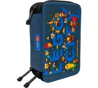 LEGO Astuccio Scuola 3 zip LEGO CITY Completo Cartoleria FILA Matite, Pennarelli