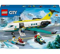Lego City 60465 Aereo ambulanza di emergenza con 4 minifigure e tanti accessori