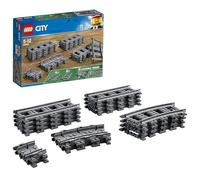 LEGO City Binari 60205 | Giochi per bambini da 5 anni, elementi per treno giocattolo di cui 8 dritti, 4 curvi e 8 flessibili, idea regalo, 20 pezzi