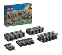 LEGO City Binari, Set con 20 Pezzi Accessori di Rotaie per Ampliare la Ferrovia