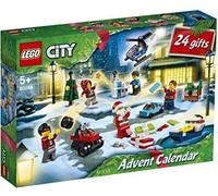 LEGO City Calendario dell'Avvento 2020, Mini Set di Costruzioni Natalizie con Micro Veicoli, Slitta di Babbo Natale e Tavola, 60268