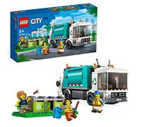 LEGO City Camion per il Riciclaggio dei Rifiuti, Camioncino Giocattolo con 3 Bidoni per la Raccolta Differenziata, Giochi Educativi per Bambini, Serie Vita Sostenibile 60386