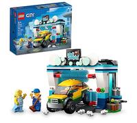 LEGO City Car Wash 60362 Building Toy Set, Fun Gift Idea for Kids Ages 6+, Features Spinnable Washer Brushes and Includes an Automobile and 2 MinifiguresQ