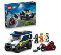 LEGO City Cellulare della Polizia Giocattolo - Kit di Modellismo con Camion con Porta della Cella Rimovibile, Moto, 3 Minifigure - Idea Regalo di Compleanno per Bambini da 6 Anni in su - 60479