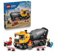 LEGO City Betoniera Giocattolo - Gioco Didattico con Veicolo da Cantiere, 3 Minifigure, Tamburo Rotante e Funzione di Scarico Cemento - Idea Regalo di Compleanno per Bambini da 7 Anni in su - 60478